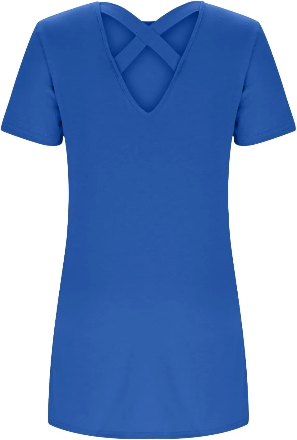 2025 Women Casual Striped Criss Cross Short Sleeve T Shirt Dress Summer Elegant Solid Mini Dresses Vacation Sundress