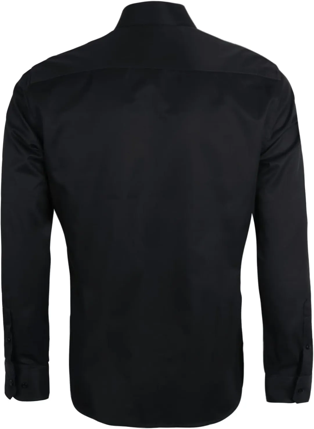 Alizeal Men's Business Slim Fit Dress Shirt Long Sleeve Patchwork Button-Down Shirt