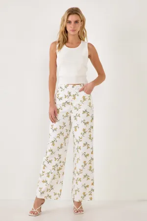 Floral Straight Leg Pants