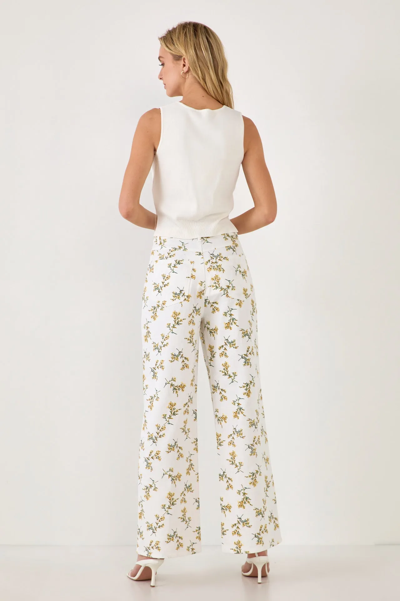 Floral Straight Leg Pants