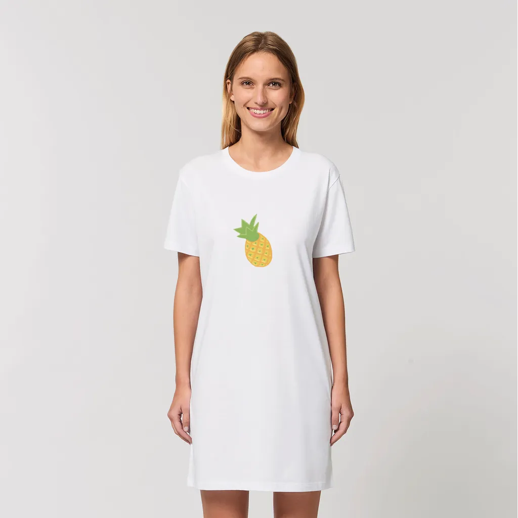 Pineapple Organic T-Shirt Dress