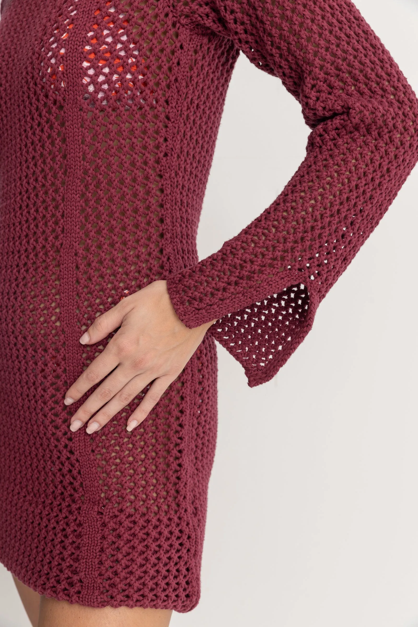 Seashell Dress Merlot