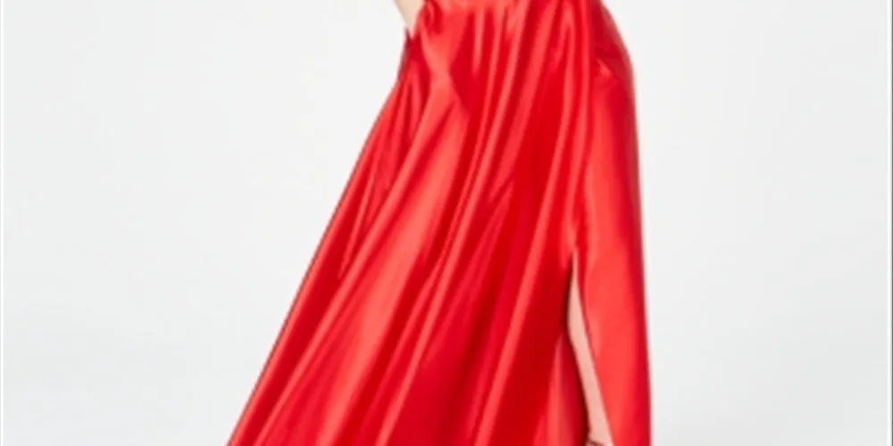 Sequin Hearts Women's Double Strap Gown Dress Red Size 11