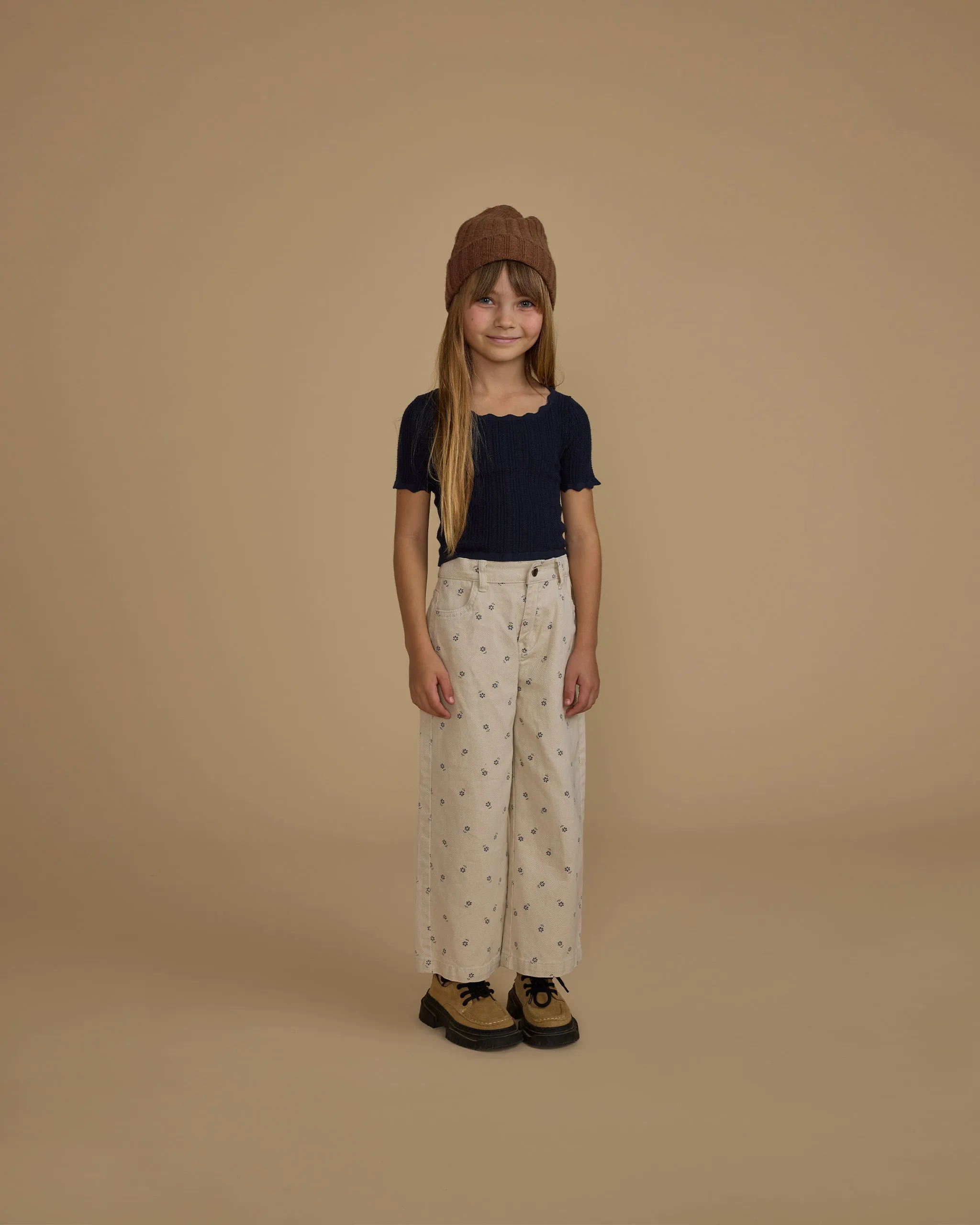 Straight Leg Pant || Blue Daisy