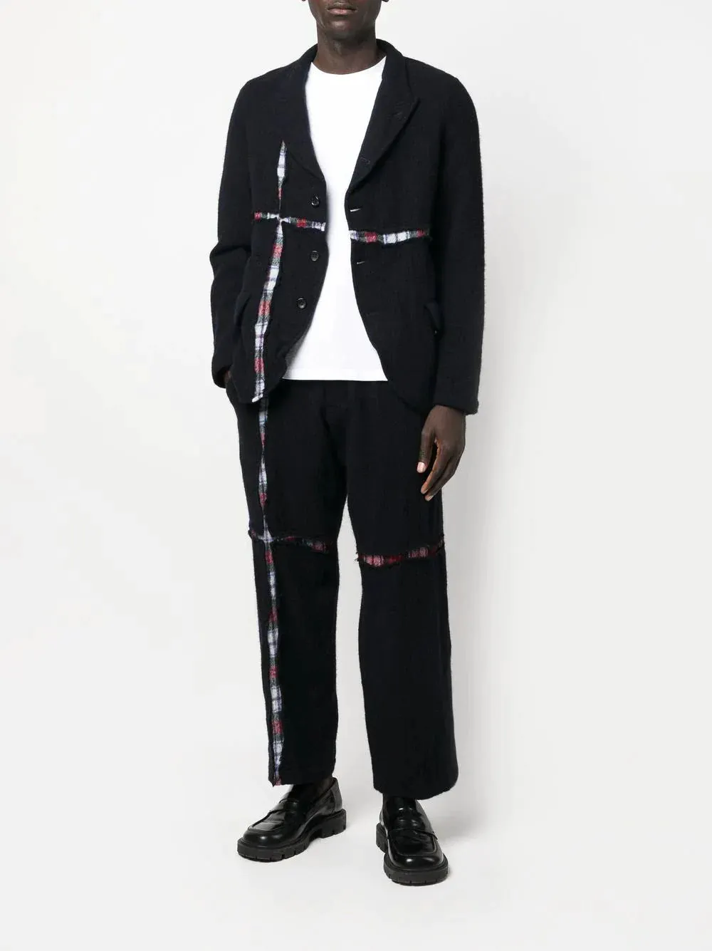 Wool Broad Cloth Tartan Pants