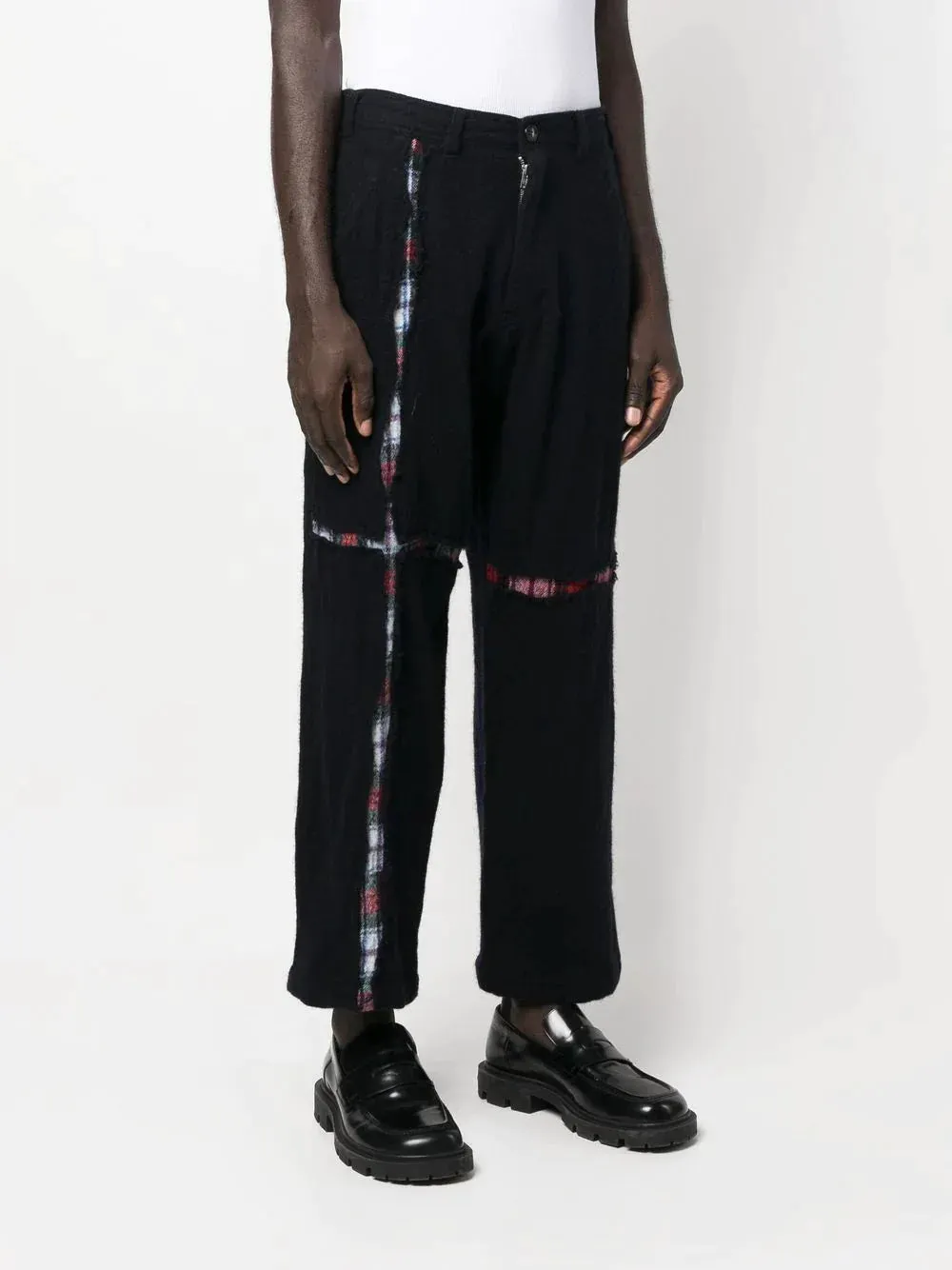 Wool Broad Cloth Tartan Pants