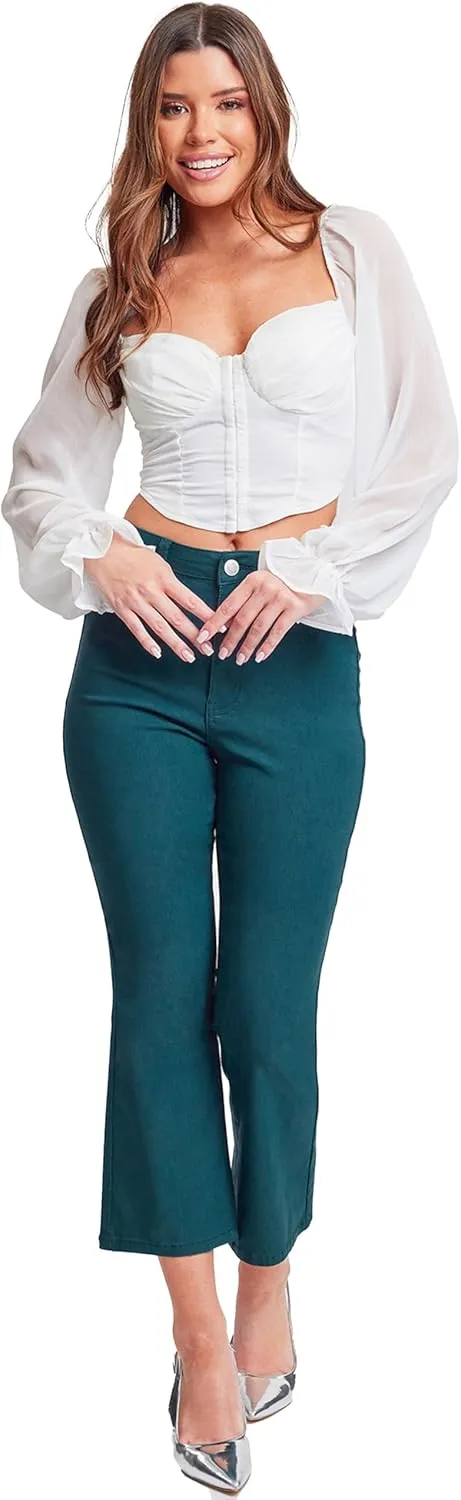 YMI Women's Hyperstretch Cropped Straight Leg