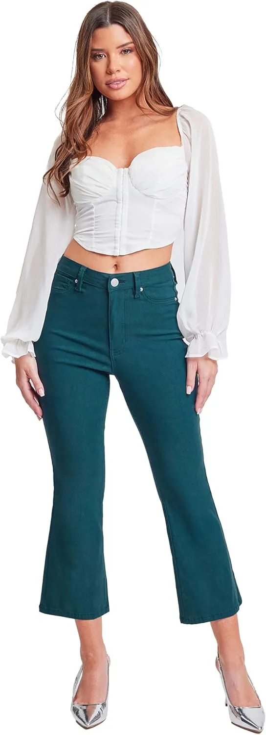 YMI Women's Hyperstretch Cropped Straight Leg