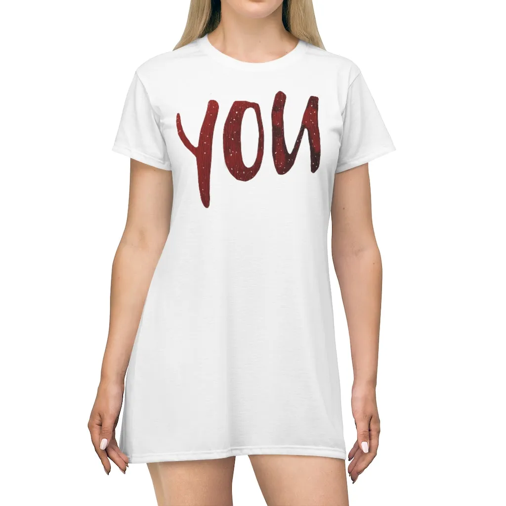 You All Over Print T-Shirt Dress